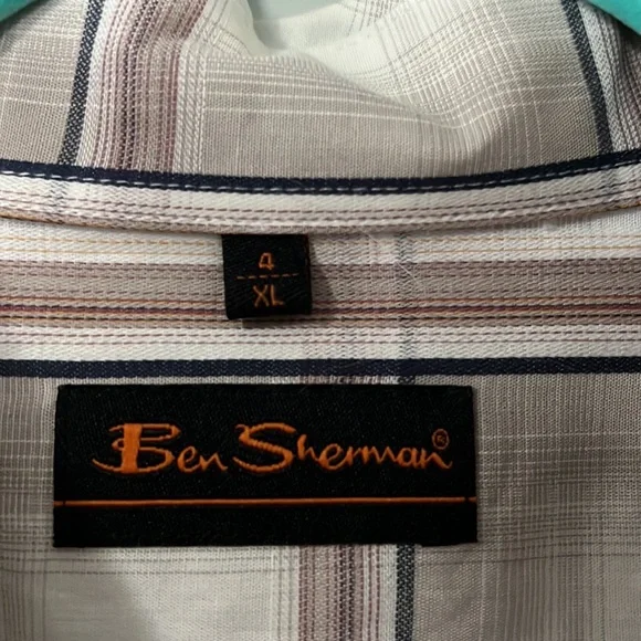 Ben Sherman Check Oxford Shirt Size 4 XL - Picture 2 of 8